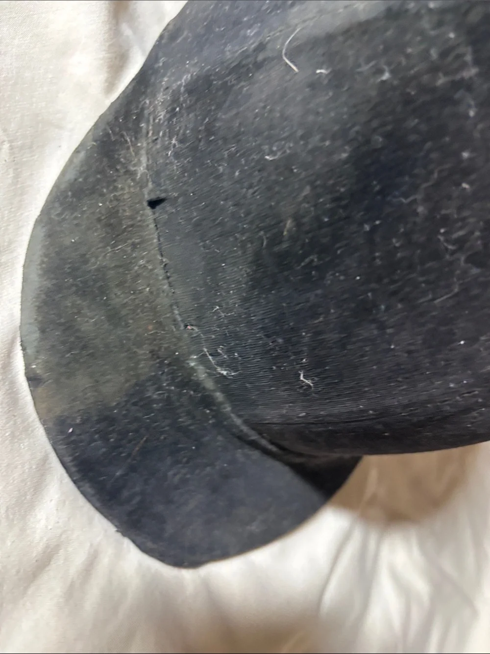 Vintage Black Velvet Riding Hat